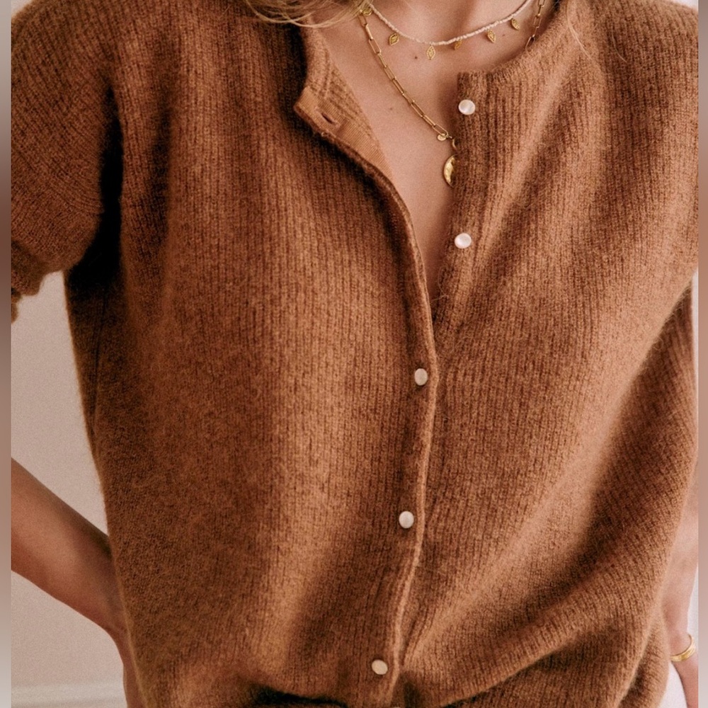 Sézane Gaspard Cardigan - Camel Size M - NWT